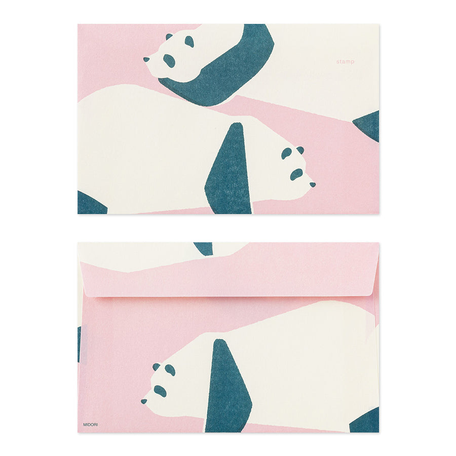 Midori Kimagure Easy&Cozy Envelopes - Panda