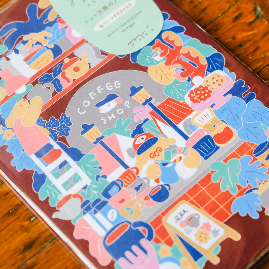 Midori Yuru Log B6 Notebook - Coffee Shop