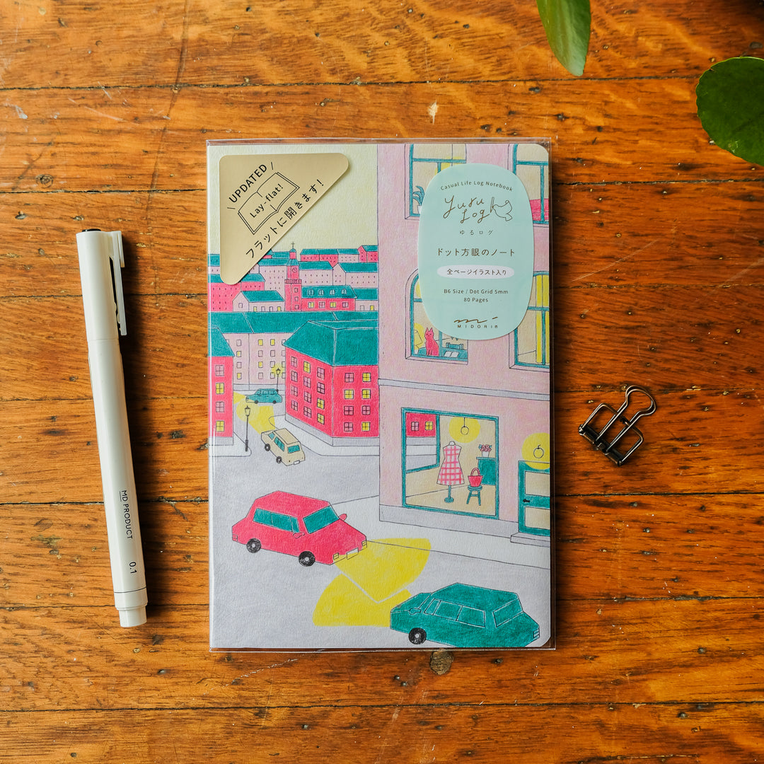 Midori Yuru Log B6 Notebook - Daily Life