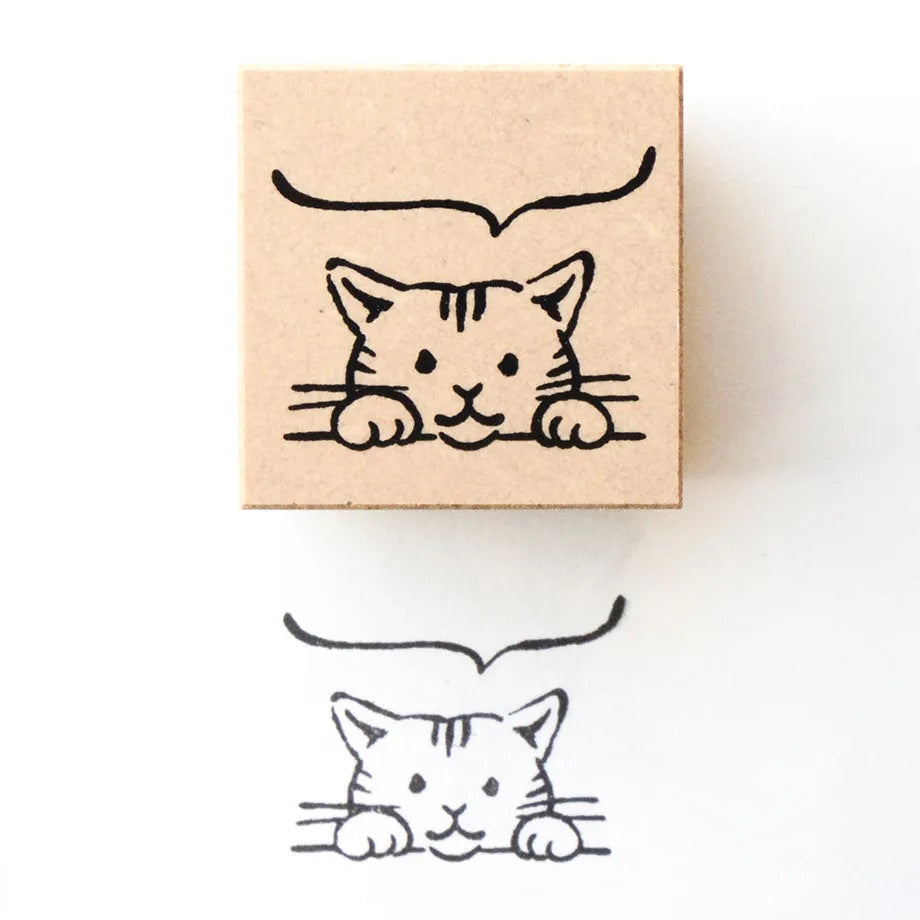 Cozyca x Midori Asano Rubber Stamp - Tweeting Cat 26973