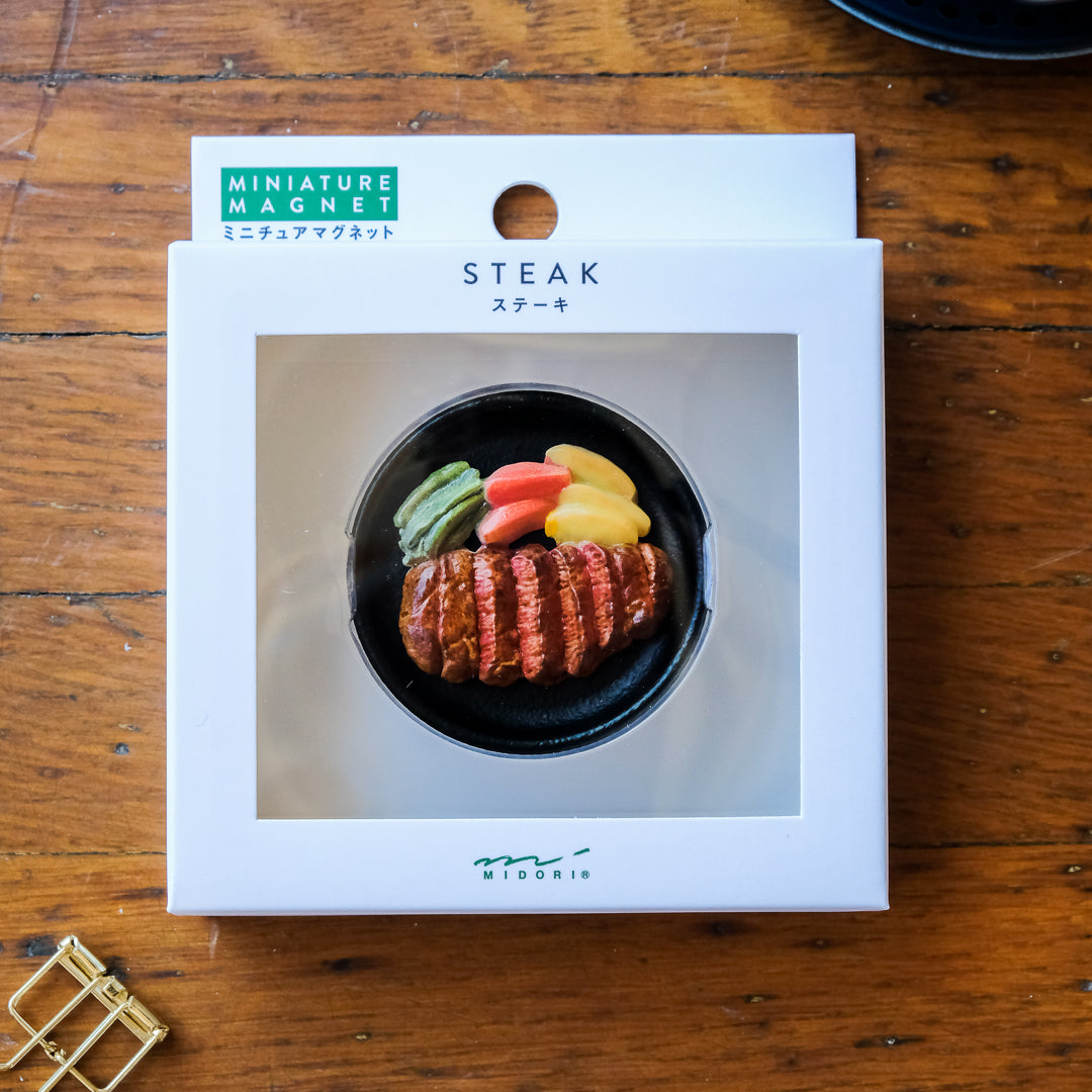 Midori Miniature Magnet 1pc - Steak