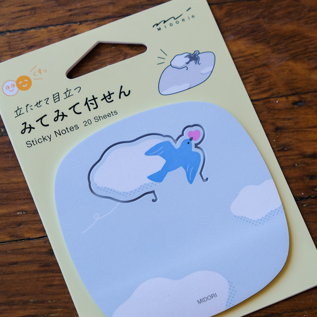 Midori Pop-up Sticky Notes - Bird
