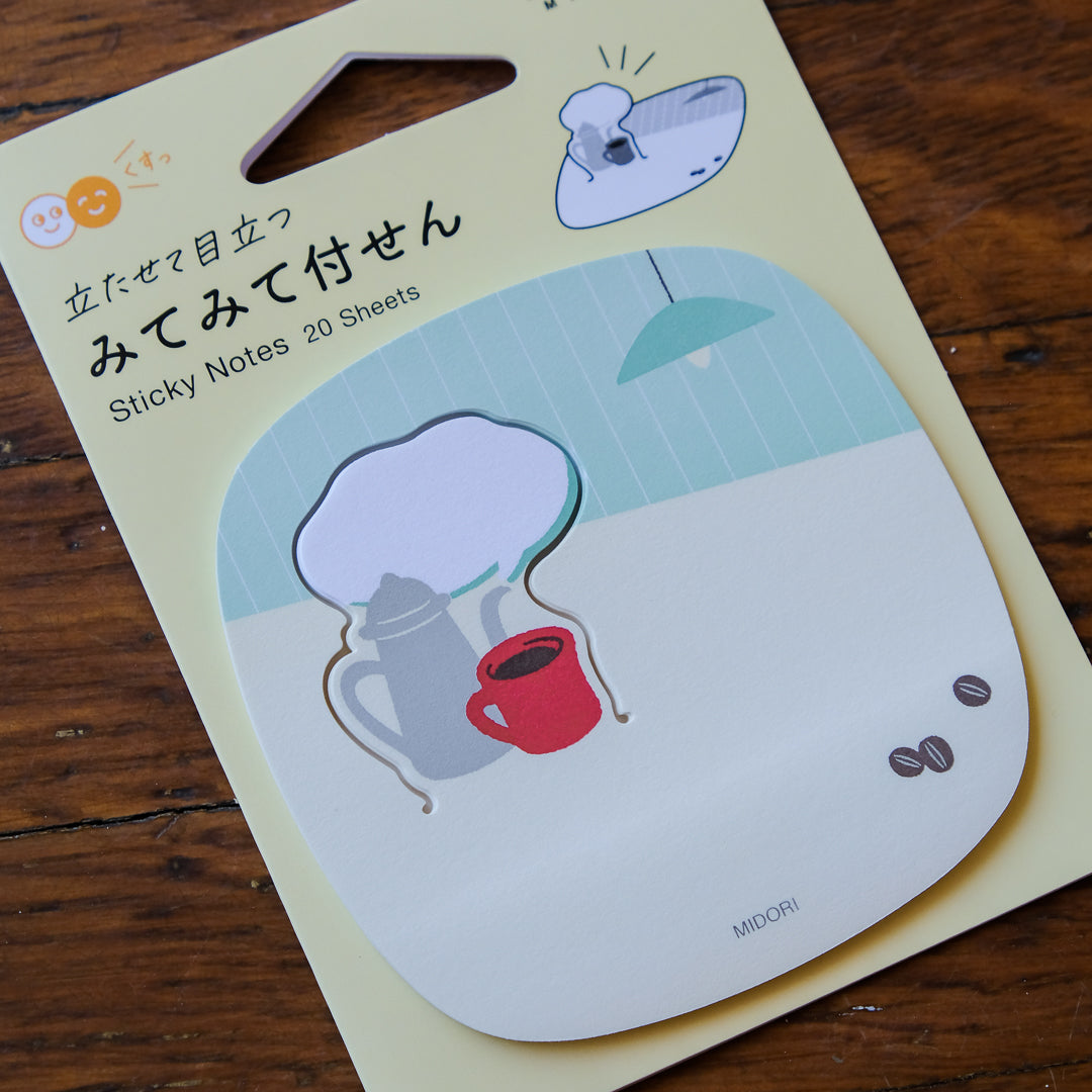 Midori Pop-up Sticky Notes - Coffee