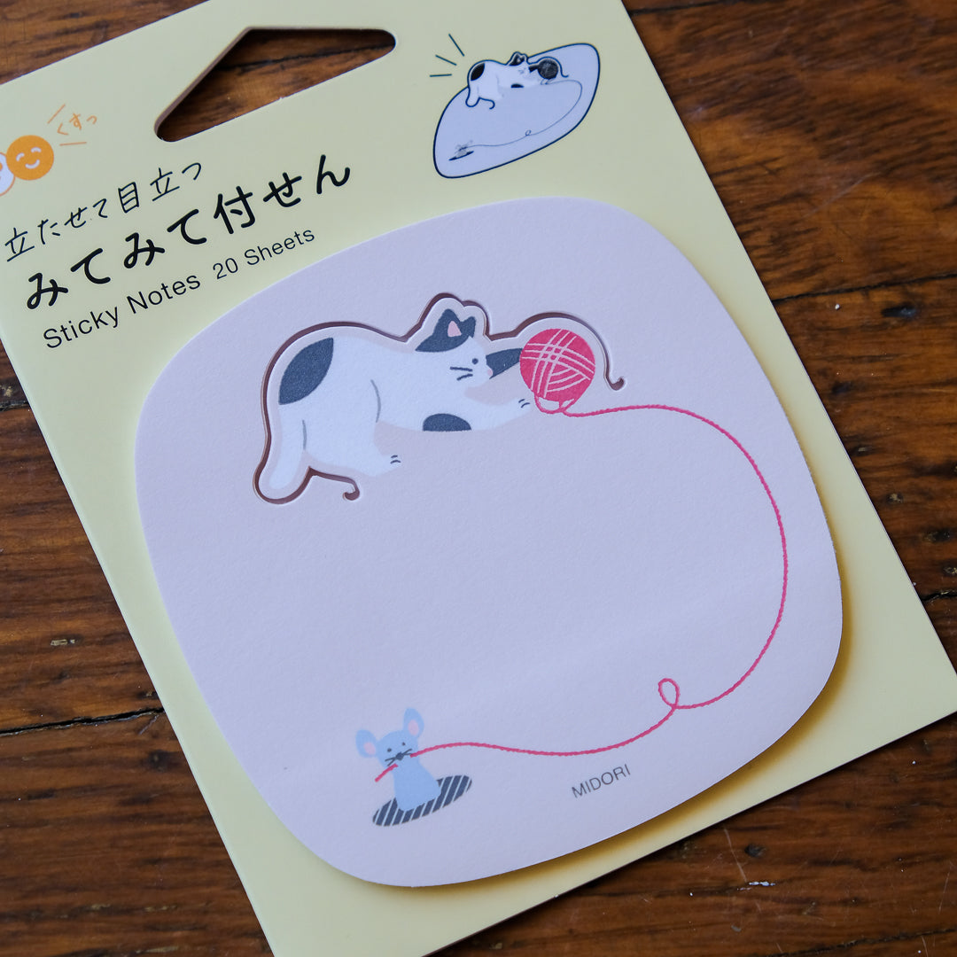 Midori Pop-up Sticky Notes - Cat