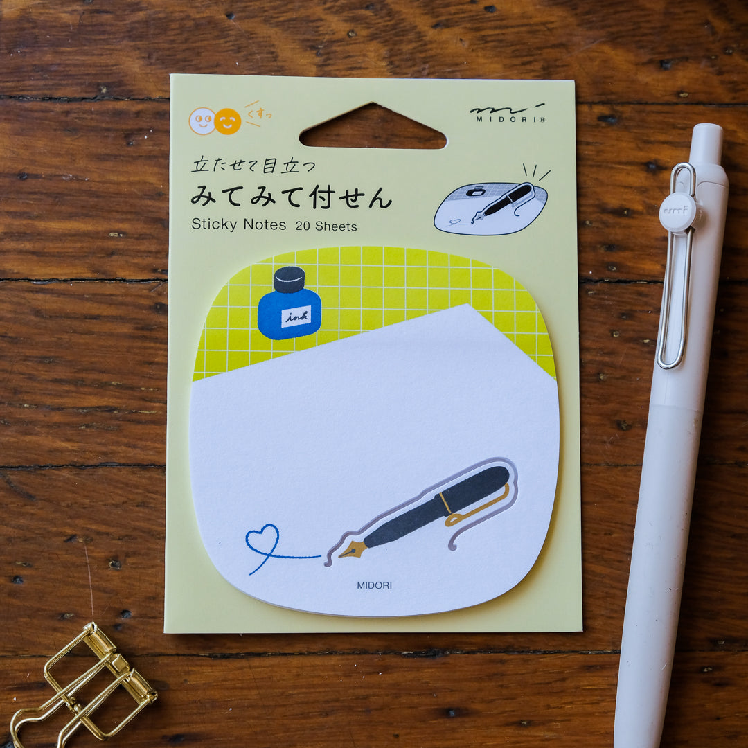 Midori Pop-up Sticky Notes - Pen