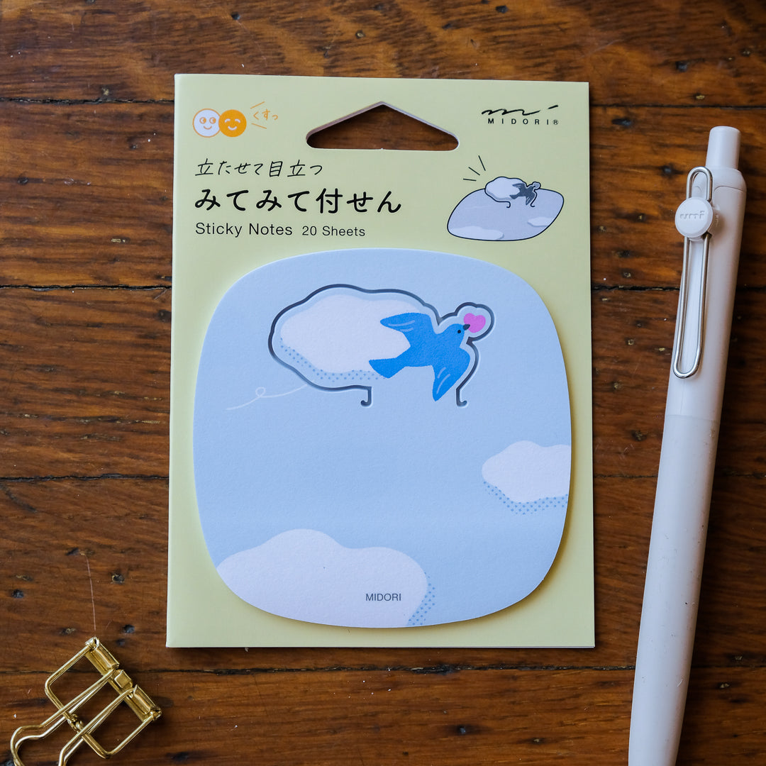 Midori Pop-up Sticky Notes - Bird