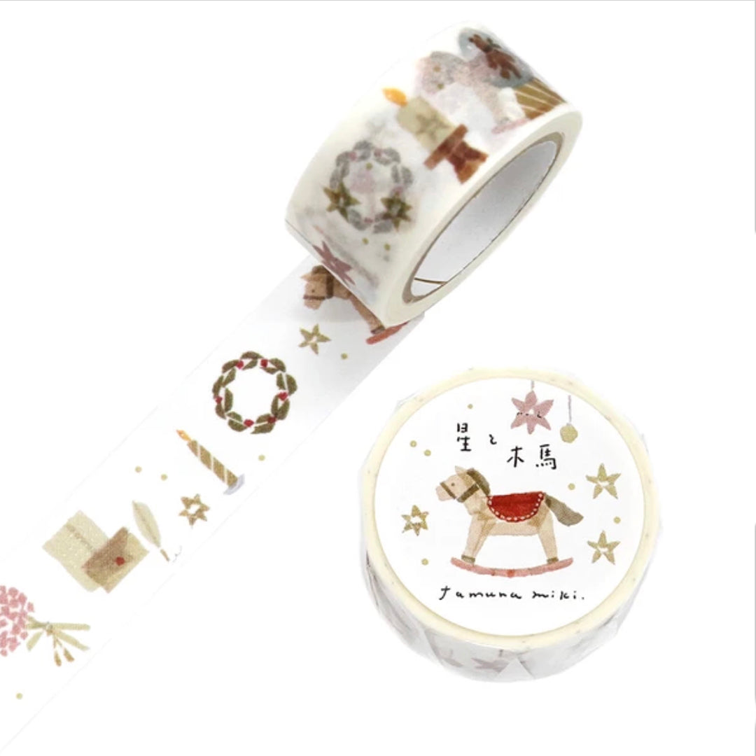 Miki Tamura Washi Tape - Star and Wooden Horse