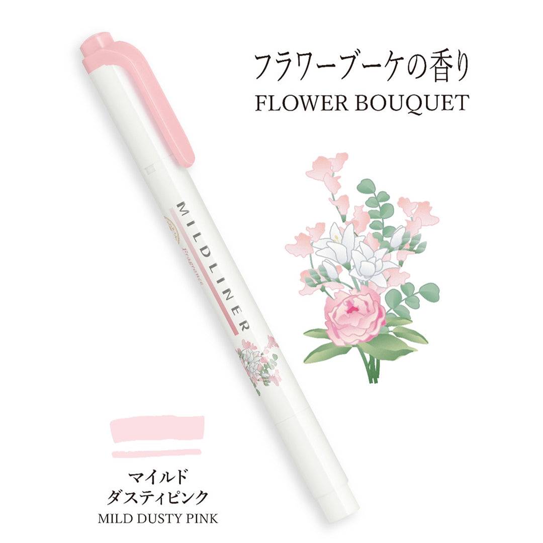 Zebra Mildliner Markers - Fragrance Series - Mild Dusty PInk