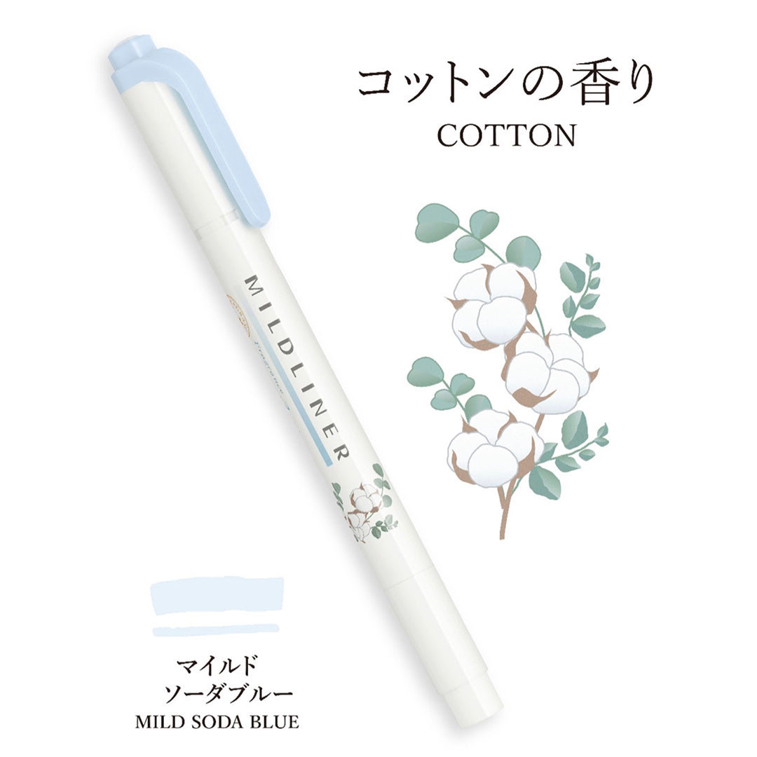 Zebra Mildliner Markers - Fragrance Series - Mild Soda Blue