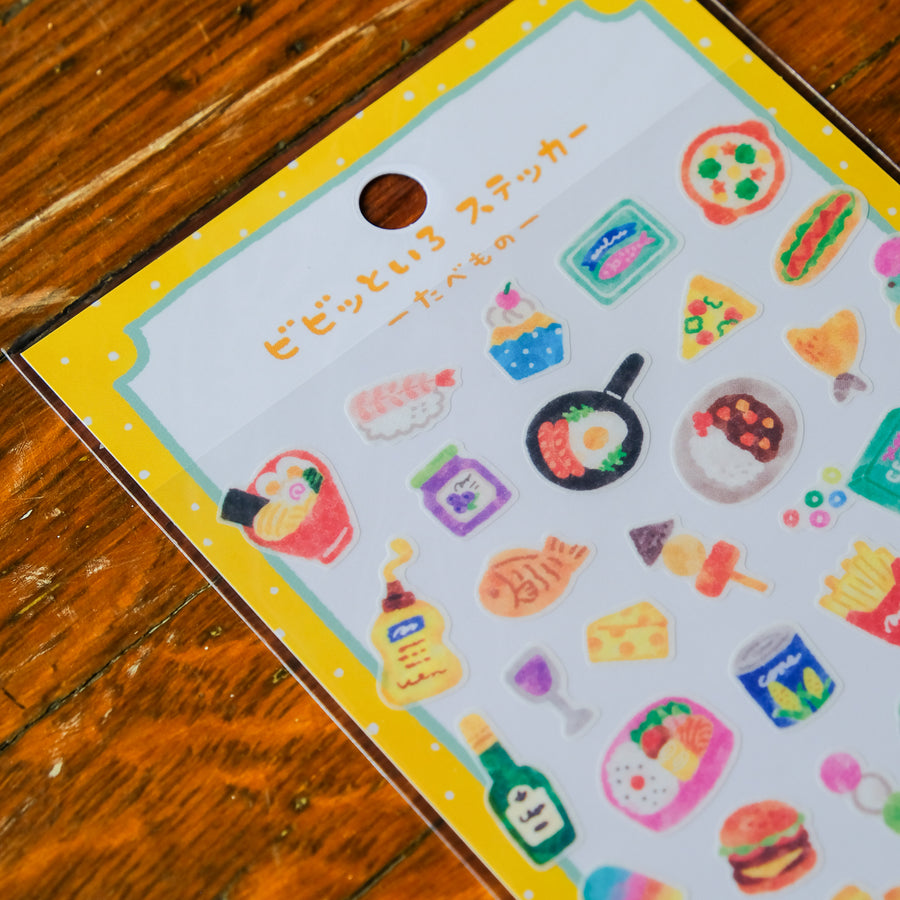 Mind Wave Vivid Color Sticker Sheet - 82728 Food