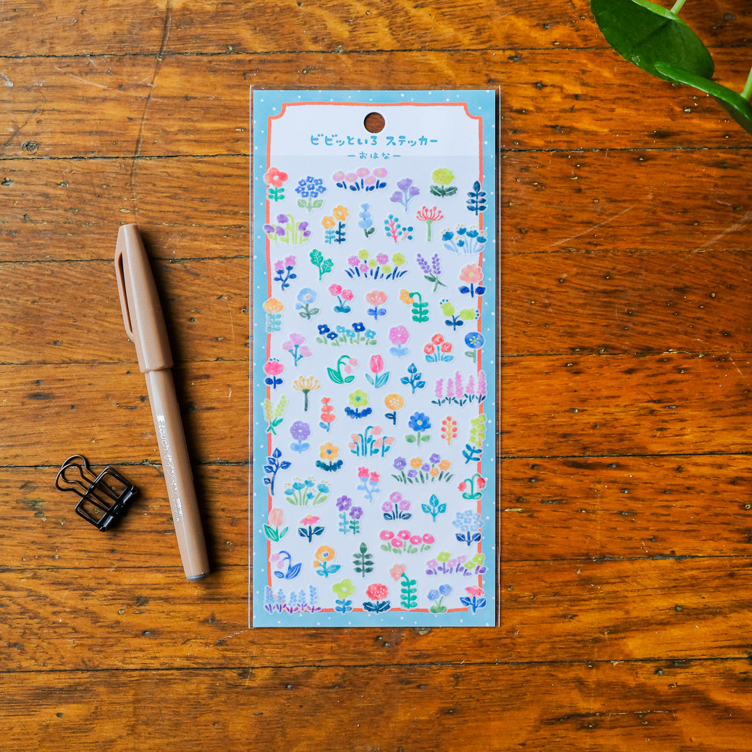 Mind Wave Vivid Color Sticker Sheet - 82724 Flowers