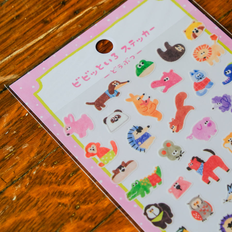 Mind Wave Vivid Color Sticker Sheet - 82727 Animals