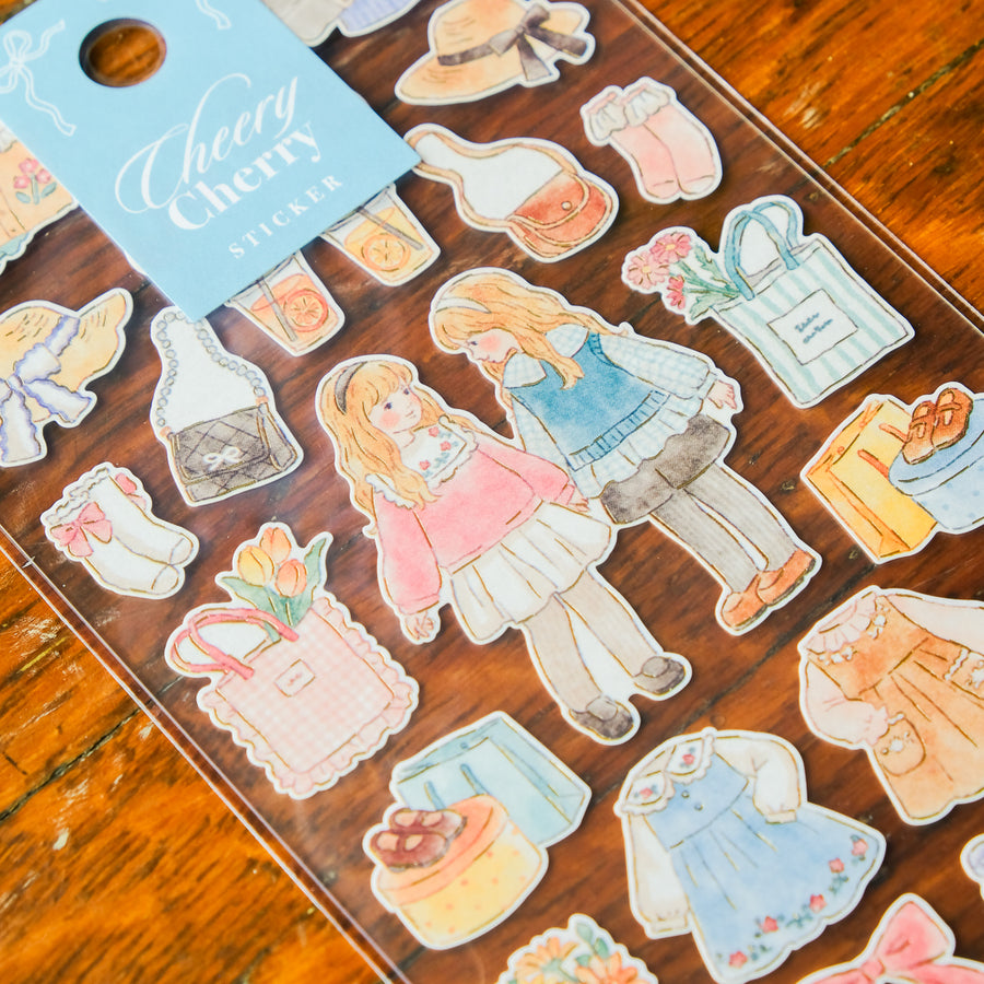 Mind Wave Cheerly Cherry Sticker Sheet - 82878 Out and About