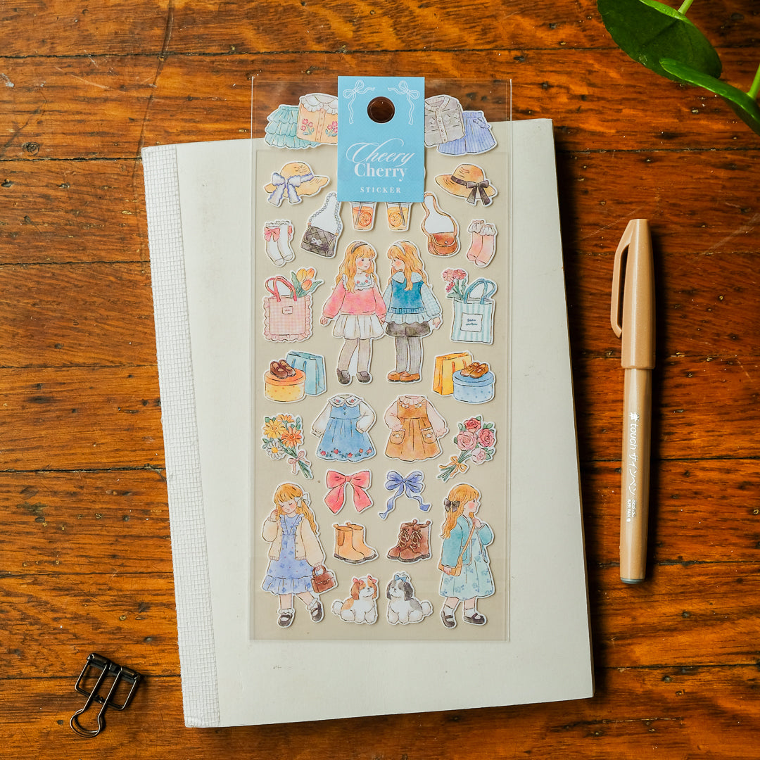 Mind Wave Cheerly Cherry Sticker Sheet - 82878 Out and About