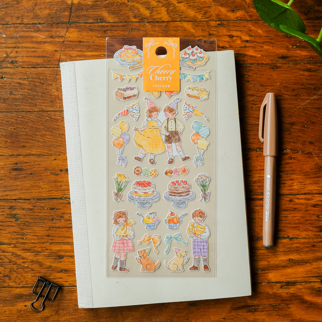Mind Wave Cheery Cherry Sticker Sheet - 82876 Birthday