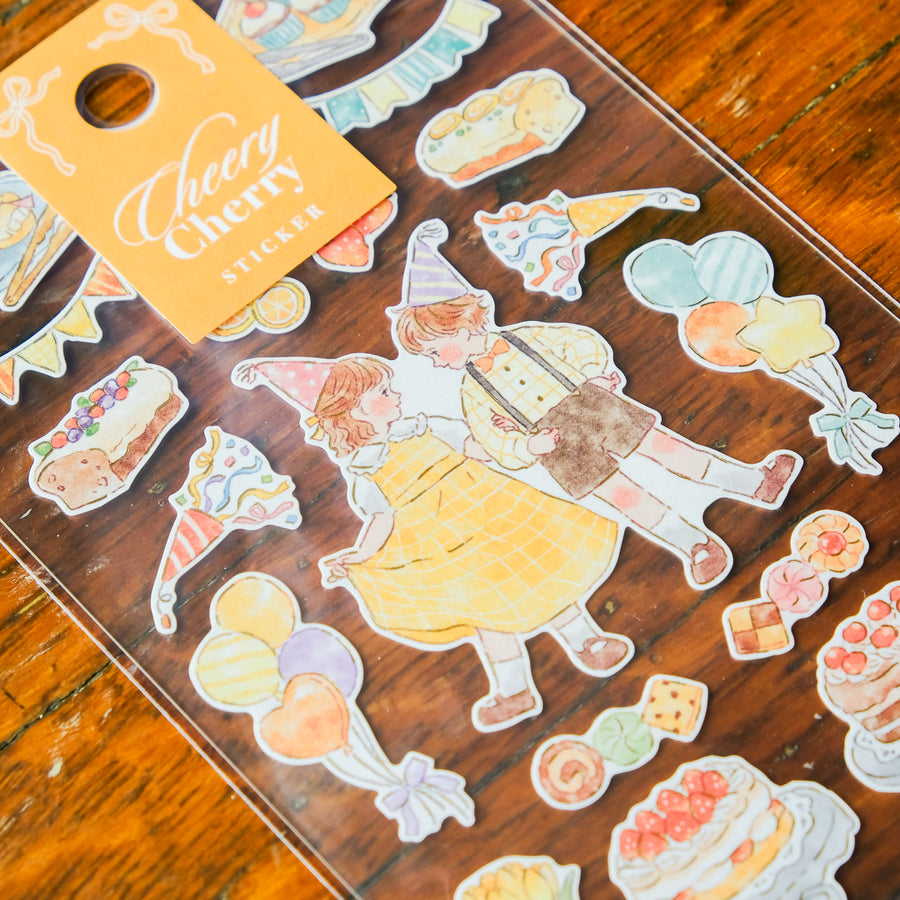 Mind Wave Cheery Cherry Sticker Sheet - 82876 Birthday