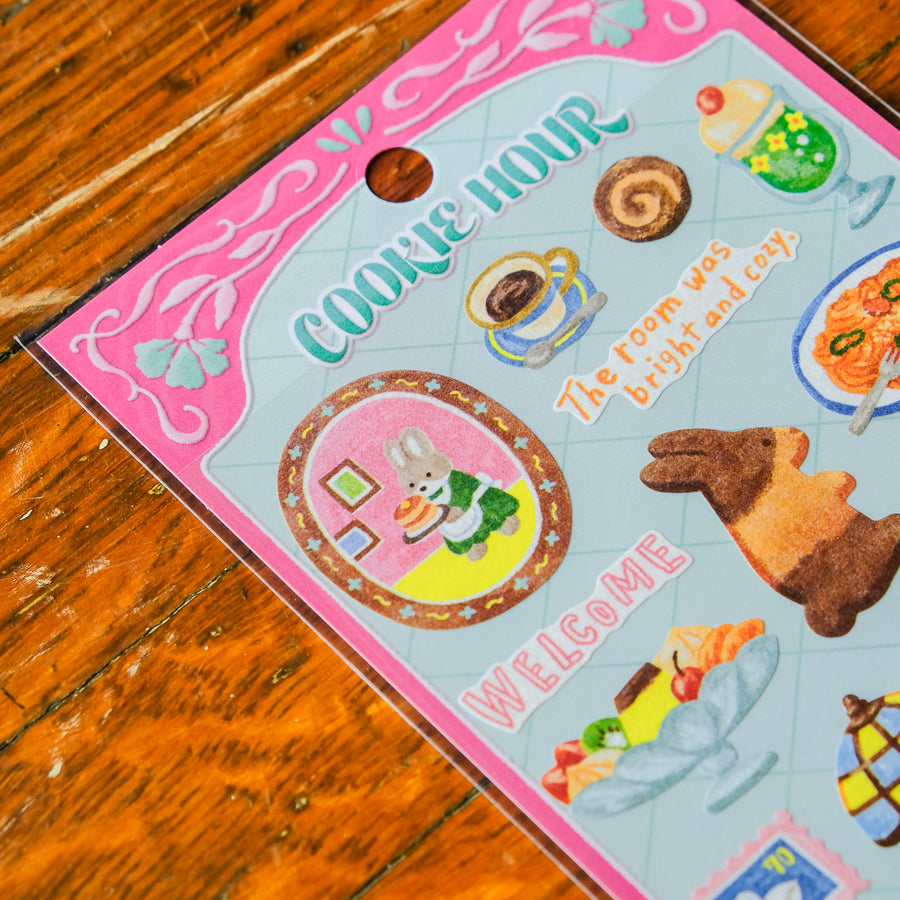 Mind Wave Cookie Hour Sticker Sheet - Bunny Cookie 82832