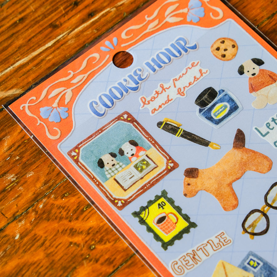 Mind Wave Cookie Hour Sticker Sheet - Dog Cookie 82830
