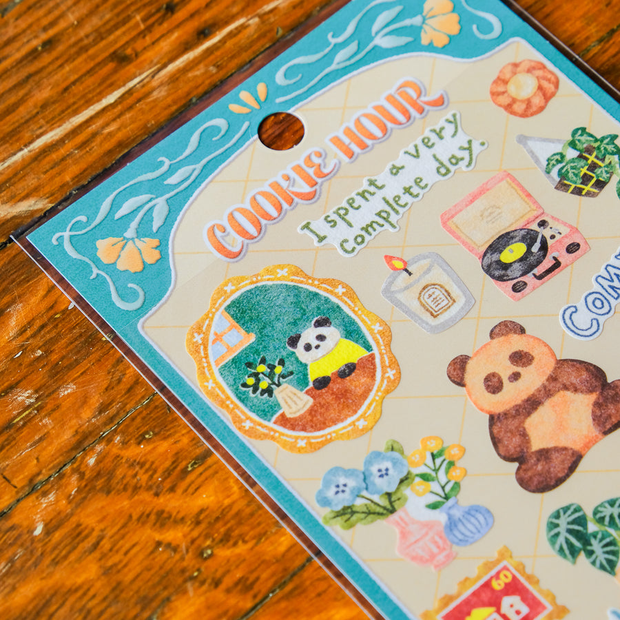 Mind Wave Cookie Hour Sticker Sheet - Panda Cookie 82831