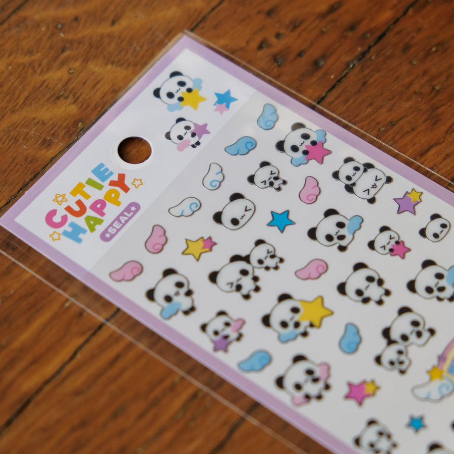 Mind Wave Cutie Happy Seal Sticker Sheet - 82757 Pata Pata Panda