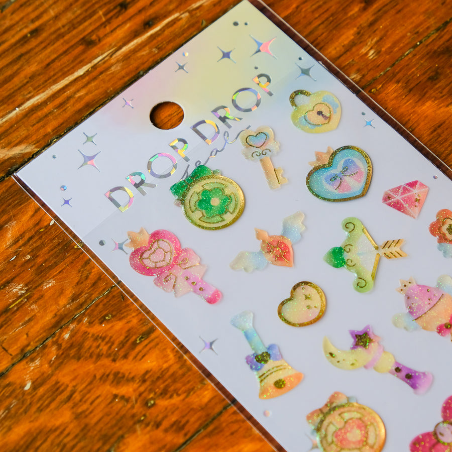Mind Wave Drop Drop Seal Sticker Sheet - Magical Girl 82634