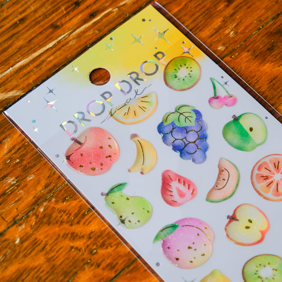 Mind Wave Drop Drop Seal Sticker Sheet - Fruit 82632