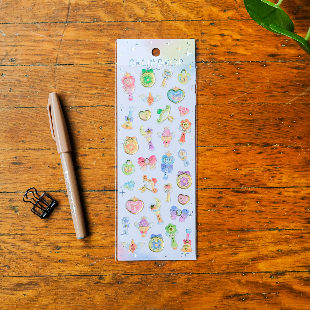 Mind Wave Drop Drop Seal Sticker Sheet - Magical Girl 82634