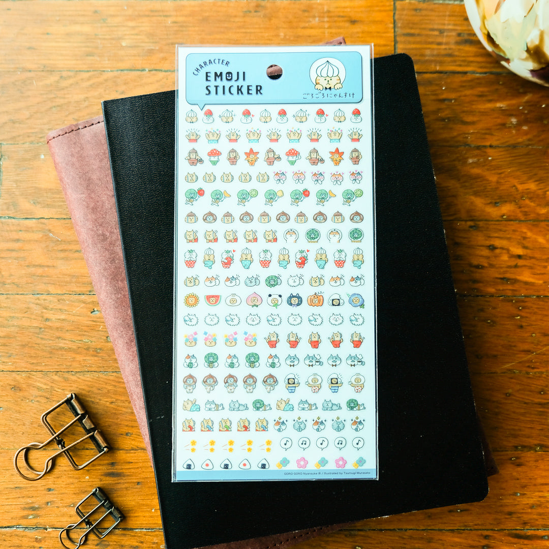 Mind Wave Gorogoro - Character Emoji Sticker Sheet - 81417 Nyansuke Everyone Gathered