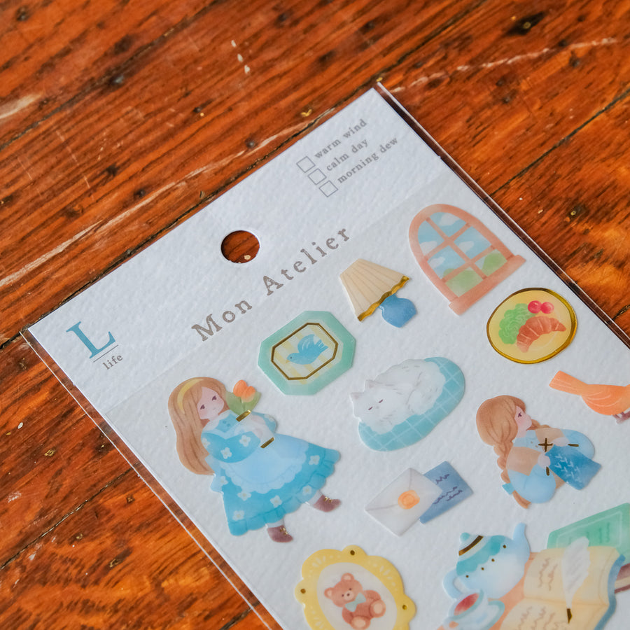 Mind Wave Mon Atelier Raised Stickers Sheet - 82786 Life