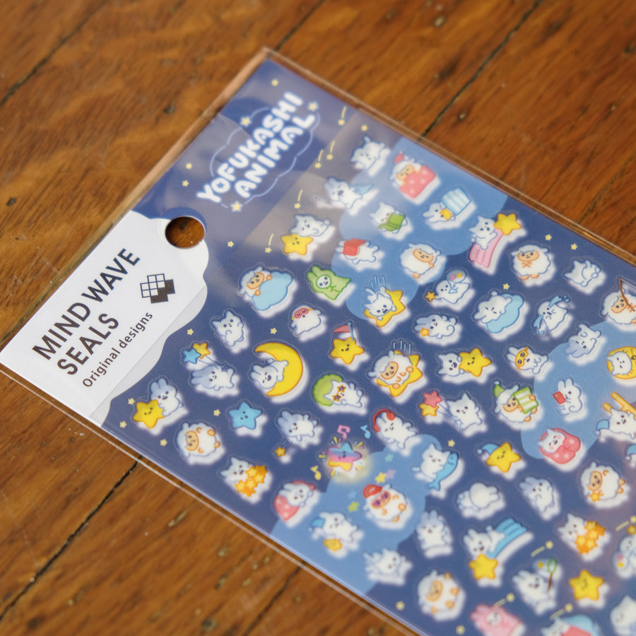 Mind Wave Originals Sticker Sheet - 82769 Night Owl Animals