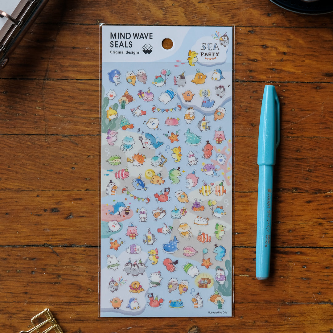Mind Wave Sticker Sheet - 82055 Sea Party
