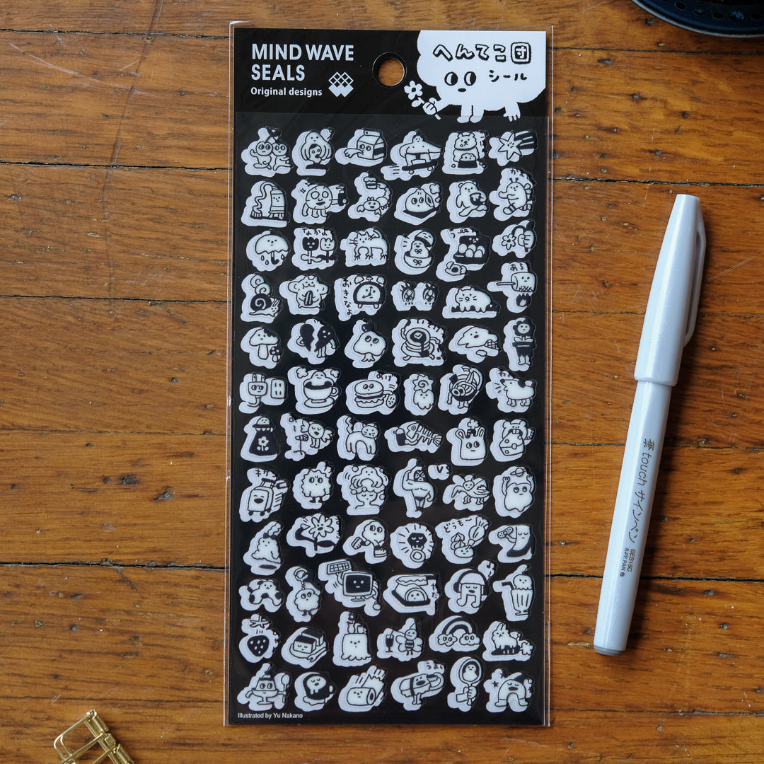 Mind Wave Originals Sticker Sheet - 82773 Hen-teko-dan