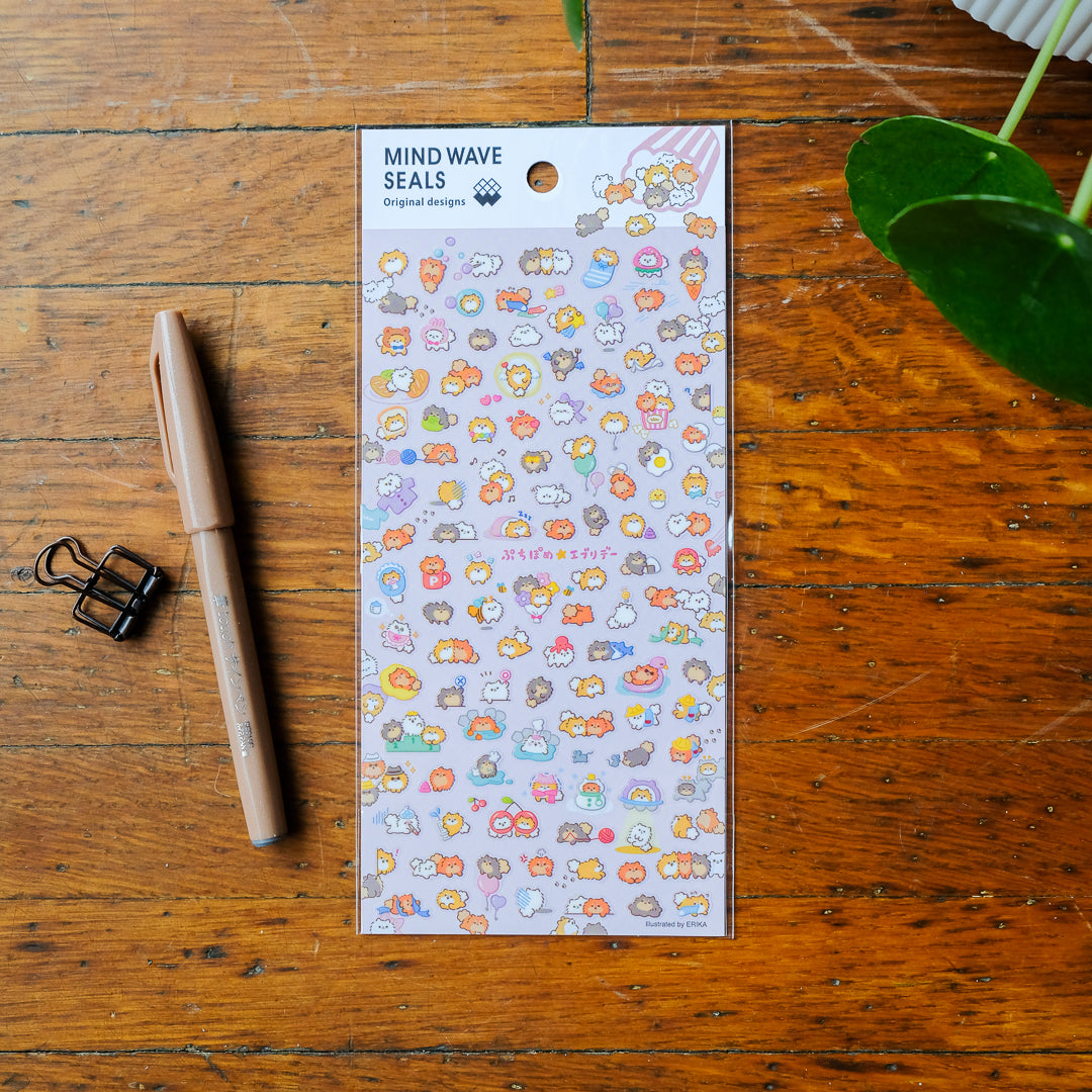 Mind Wave Seals Sticker Sheet - 82768 Petit Pome Everyday