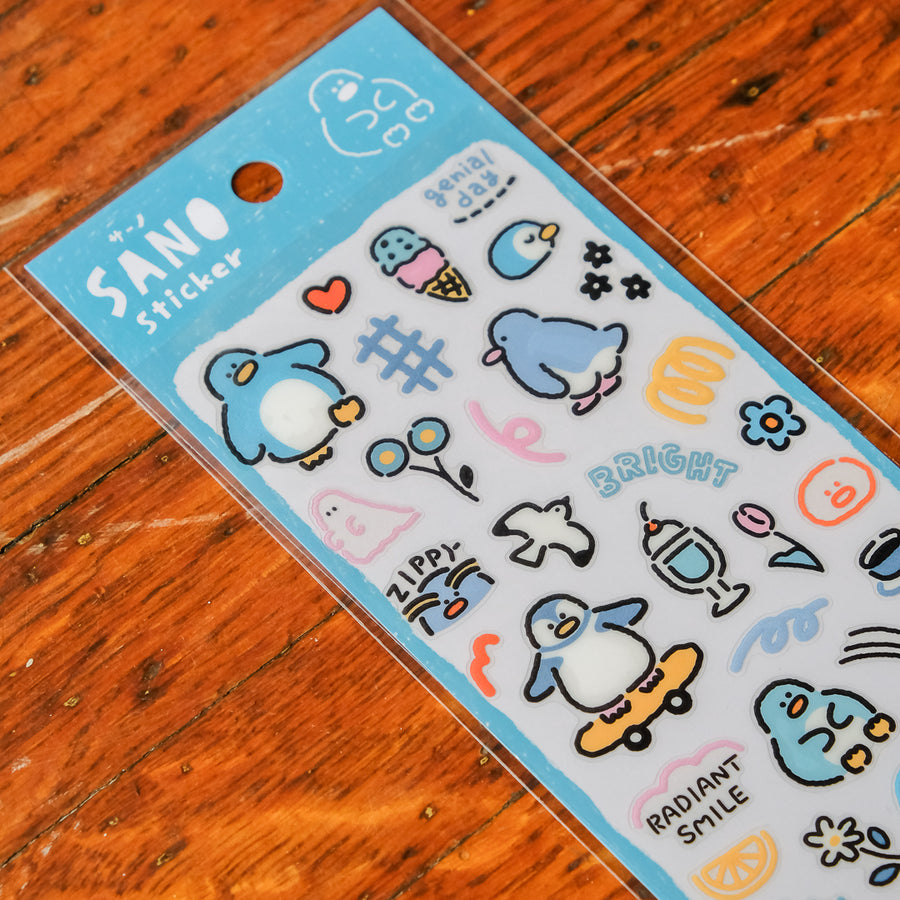 Mind Wave Sano Sticker Sheet - Penguin 82567