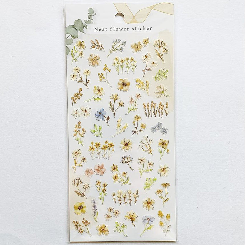 Mind Wave Neat Flower Sticker - Beige 81850