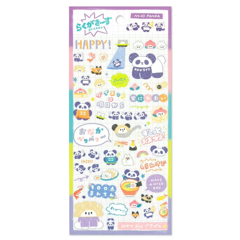 Mind Wave Graffiti Sticker Sheet - 82763 Panda