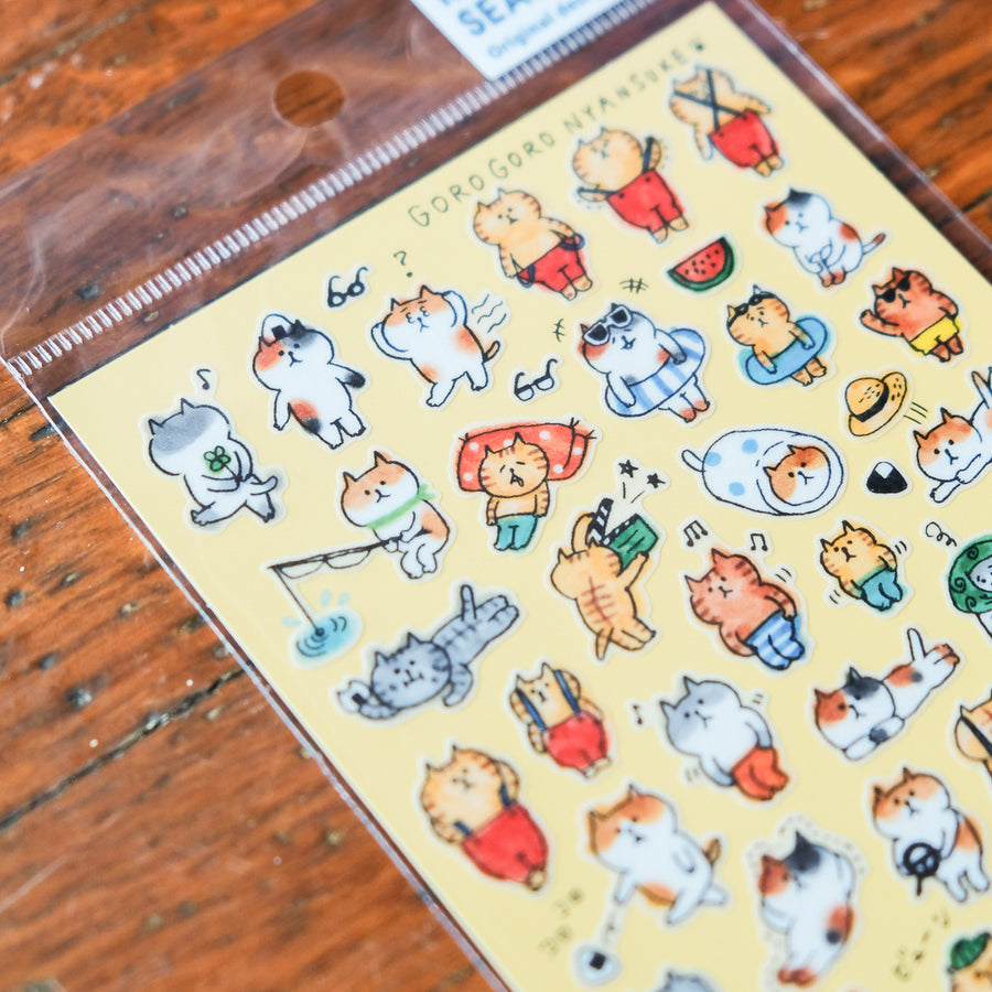 Mind Wave Gorogoro - 77892 Nyansuke Bubble Wrap Sticker Sheet