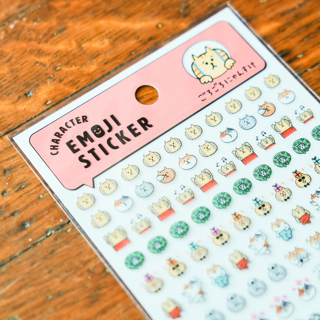 Mind Wave Gorogoro - 81169 Nyansuke Character Emoji Sticker Sheet