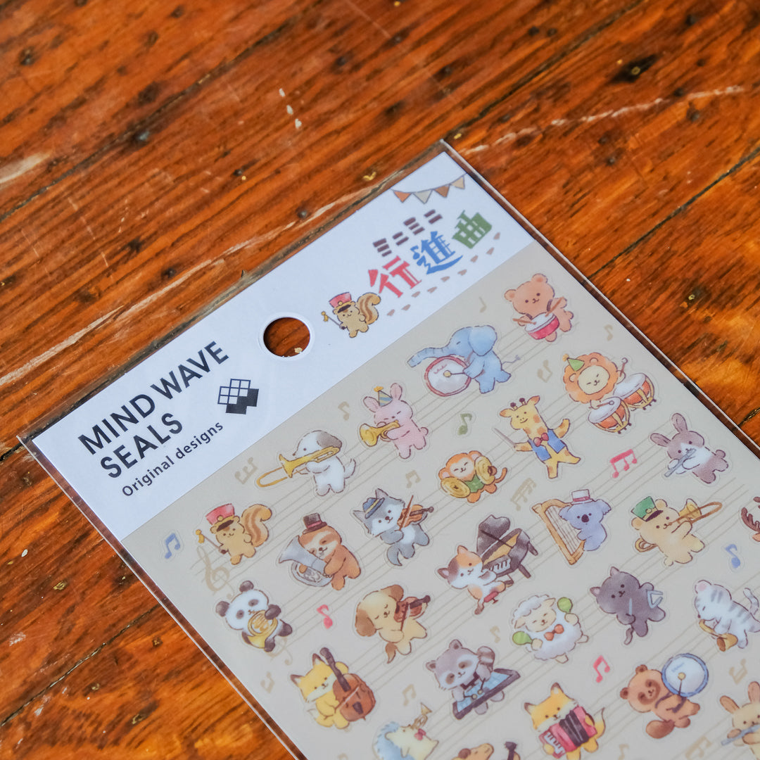 Mind Wave Seals Sticker Sheet - 82368 Mini Mini March