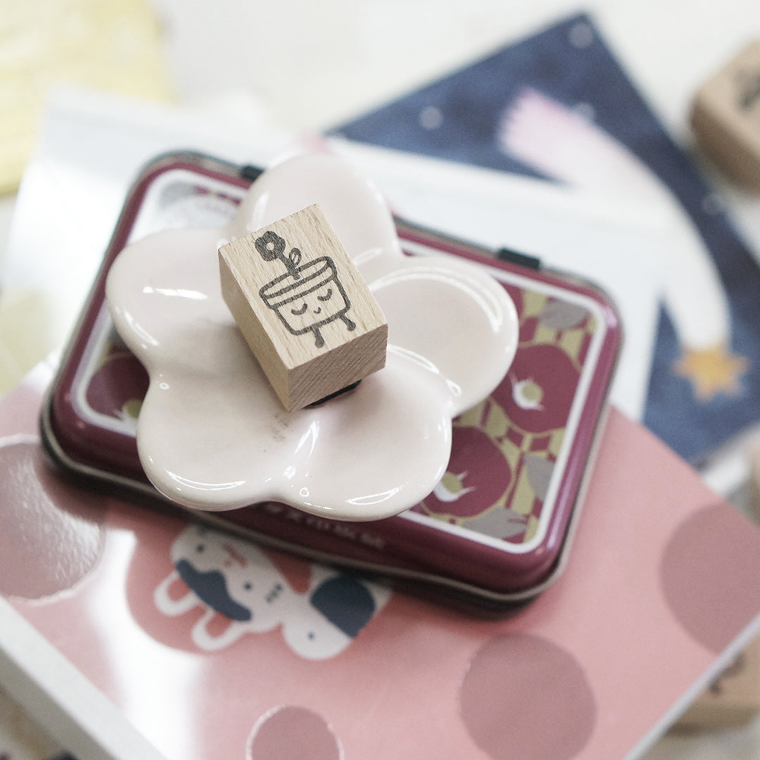 PRE ORDER: Black Milk Project Mini Rubber Stamp - Flower Pot BMP290