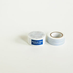 Classiky Mitsou Masking Tape Washi Tape - Blue Stripe