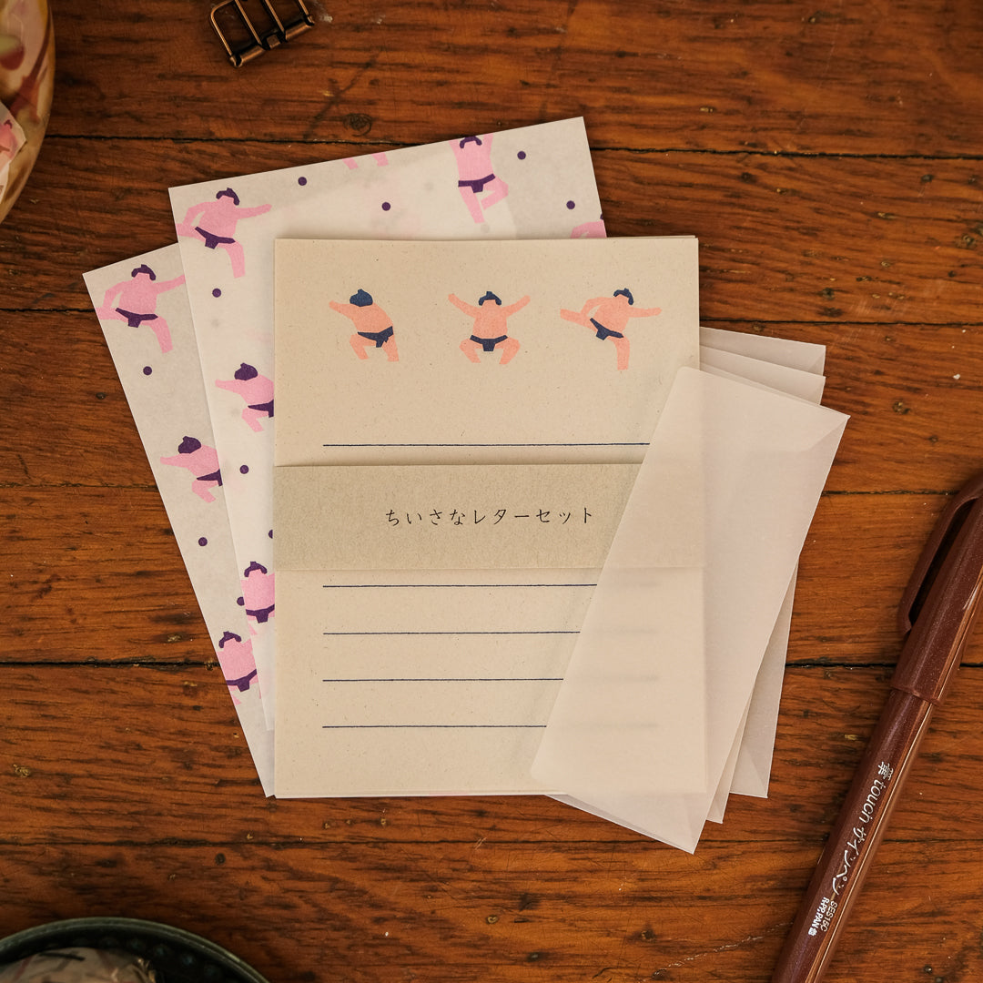 Mizushima Small Letter Writing Set - Sumo