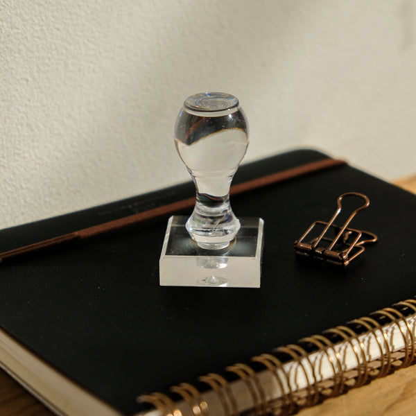 Acrylic Block with Handle S - Paper Plus Cloth