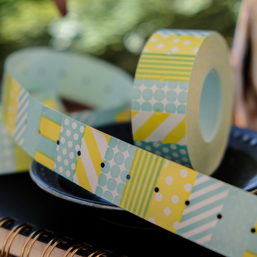 Mizushima x Sublo Label Roll Sticker - Dots & Stripes