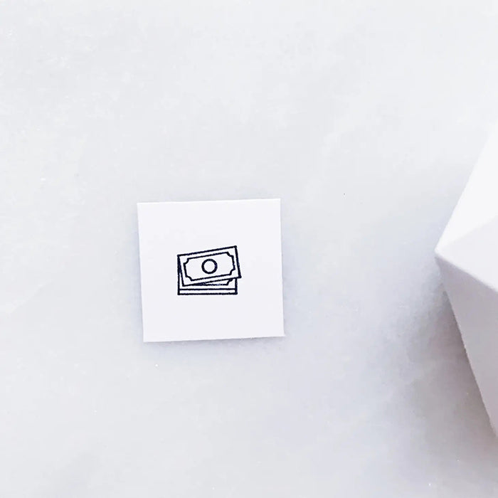 Papergram Icon Rubber Stamp  - Pay Day / Money