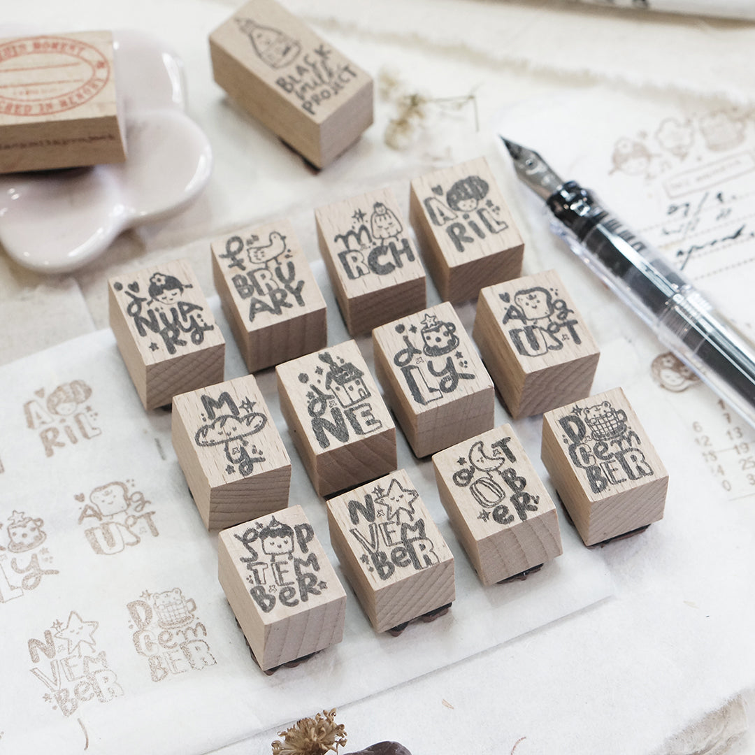 PRE ORDER: Black Milk Project Monthly Rubber Stamp Set - This Moment