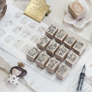 Black Milk Project Monthly Rubber Stamp Set - This Moment