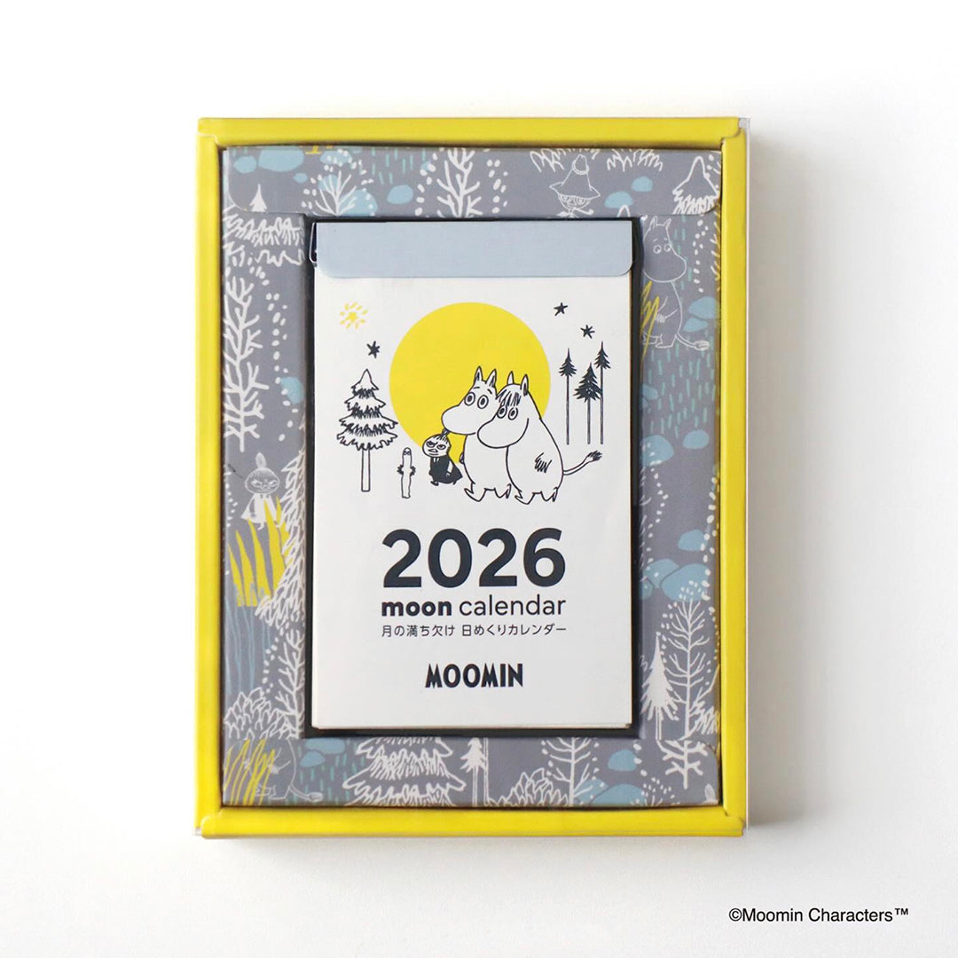 2026 Moomin Daily Tear Away Moon Phases Himekuri Calendar NK-4460