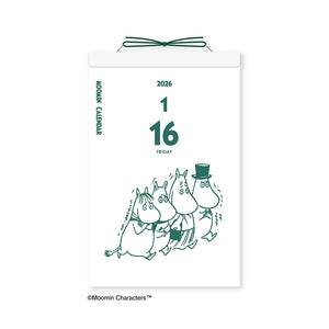 2026 Moomin Daily Tear Away Himekuri Calendar NK-4410