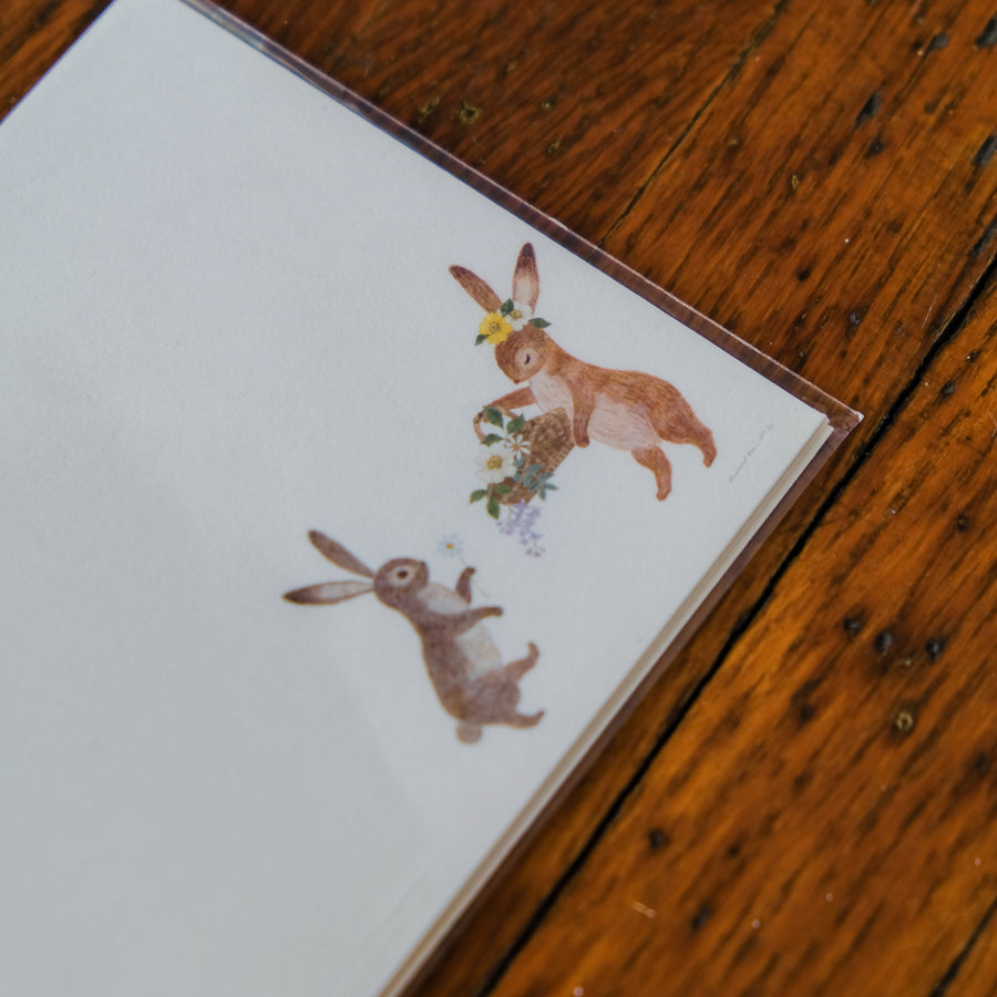 RESSA PANDA BOOKS - Storybook Envelopes - Rabbit with Flowers